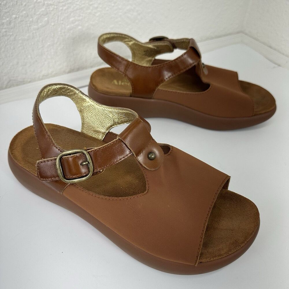 Alegria Women Dream Fit Sandals Betsie Stretch Luggage Comfort Arch Support 39/9